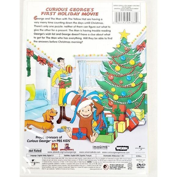 Curious George - A Very Monkey Christmas [DVD] - Picture 3 of 3